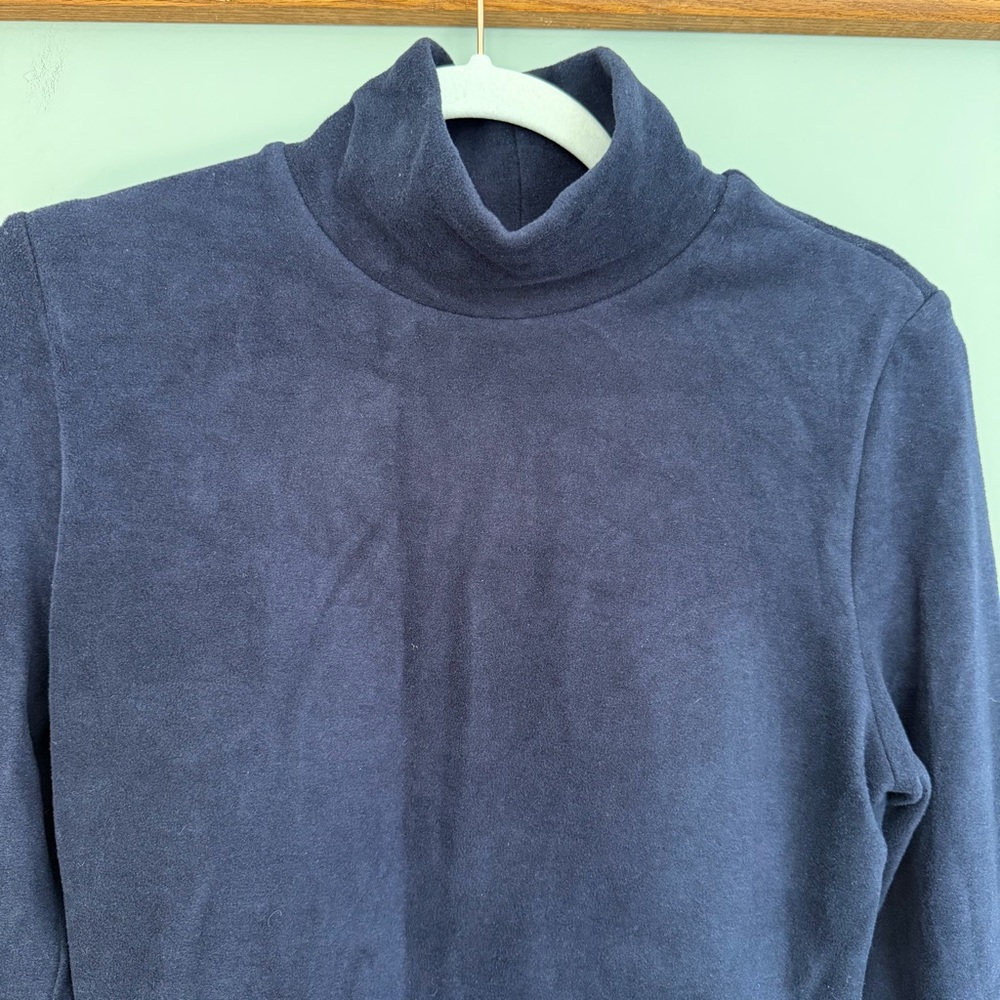 OGL MaxWarm Brami Smoky Navy Blue Long Sleeve Turtleneck - Picture 6 of 16